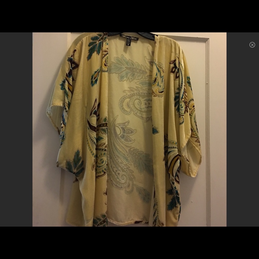 Winter Kate velvet kimono jacket